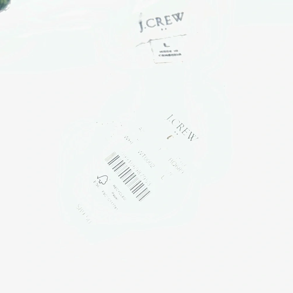 J. Crew Women's White Crew Neck Sweater